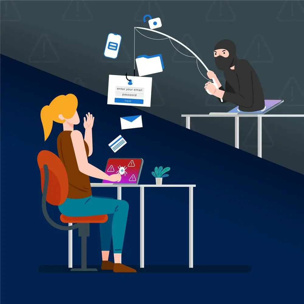 Pirate qui fait du phishing