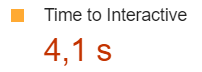 Exemple Time to interactive